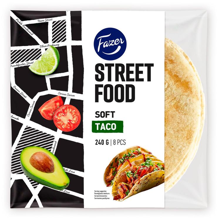 Fazer Street Food Minitortilla 8 tk 240g
