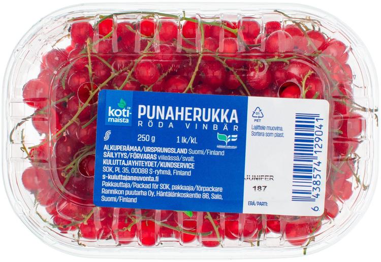 Kotimaista punaherukka 250 g