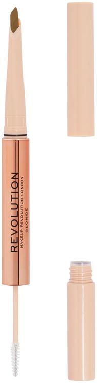 Revolution fluffy brow filter duo 2-in-1 kulmakynä 0,12g ja kulmageeli 1,0ml vaalea