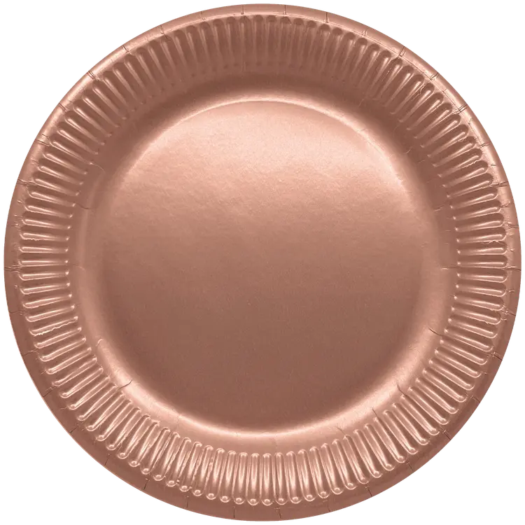 Rose Gold party FSC paperiautaset iso 23cm