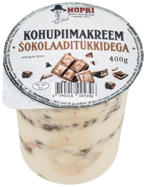 Kohupiimakreem šokolaaditükkidega 400g