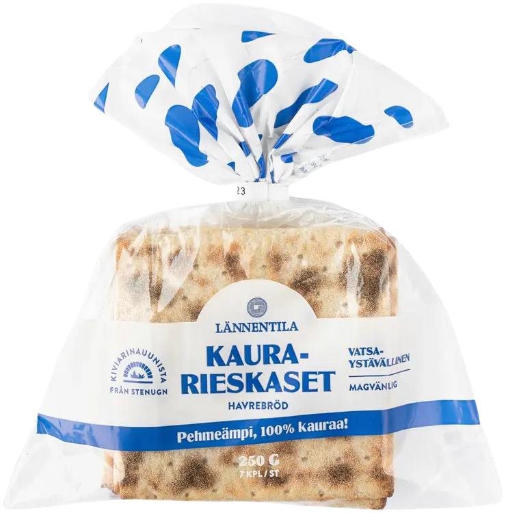 Lännentilan Leipomon kaurarieskaset 7 kpl 250g