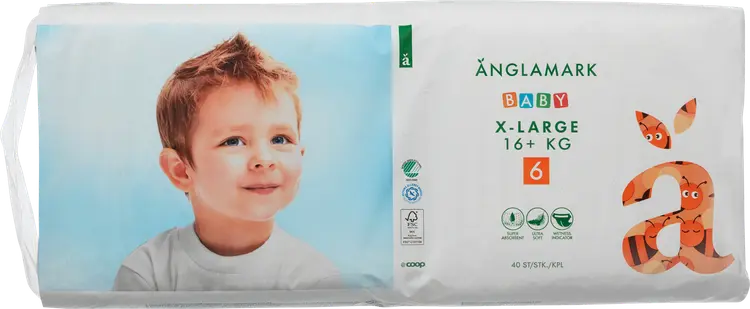 Änglamark Baby teippivaippa 6 XL 16+ kg 40 kpl