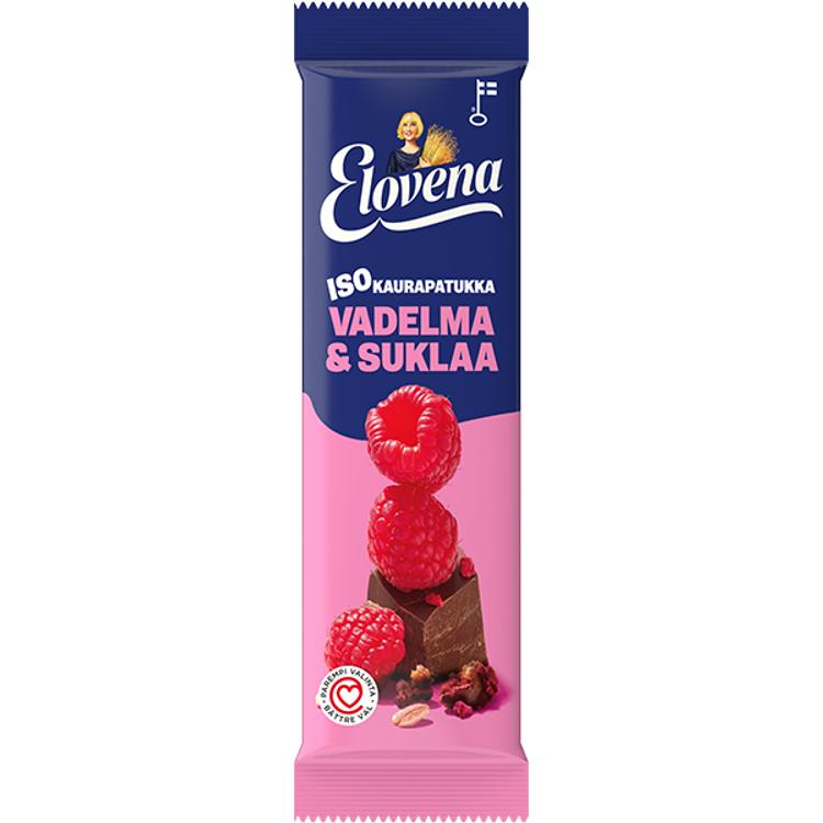 Elovena 48g vadelma & suklaa iso kaurapatukka