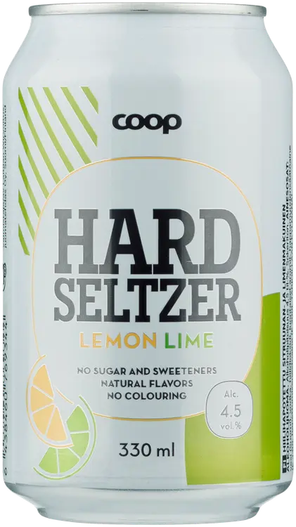 Coop Lemon-Lime 4,5% 330ml hard seltzer