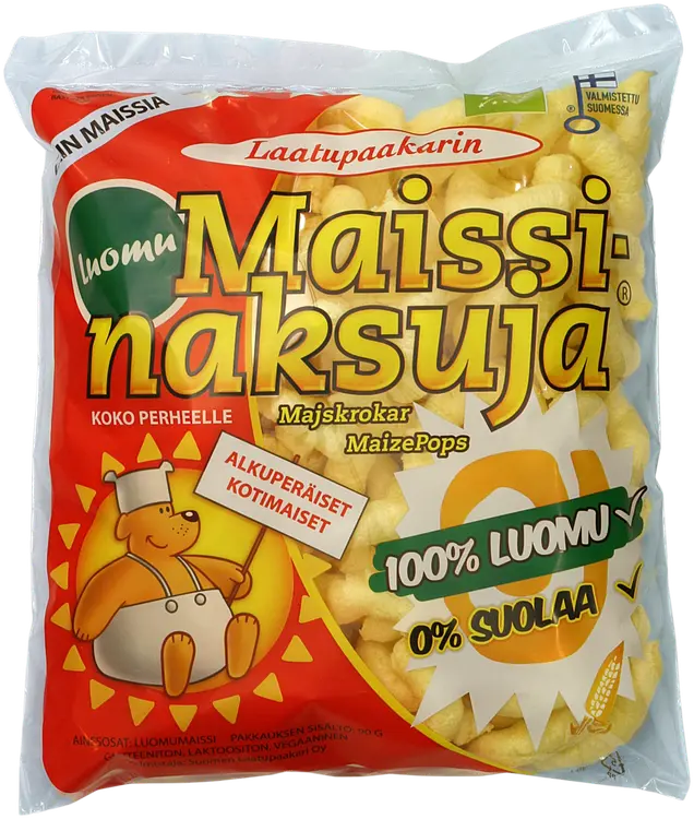 Laatupaakarin Gluteeniton Luomu Maissinaksuja 90g