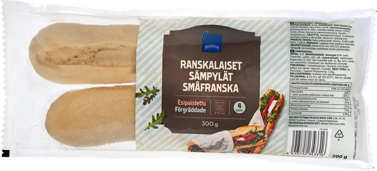 Rainbow ranskalaiset sämpylät 4kpl 300g