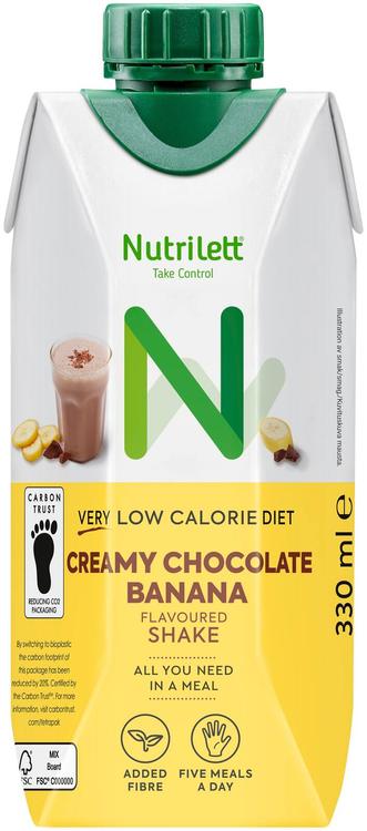 Nutrilett VLCD Creamy Chocolate Banana shake Valmis pirtelö 330ml