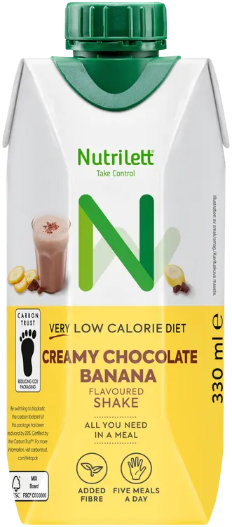 Nutrilett VLCD Creamy Chocolate Banana shake Valmis pirtelö 330ml