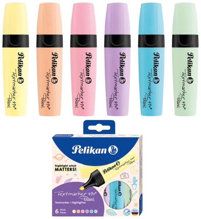Tekstimarker 490 pastelne 6 tk assortii