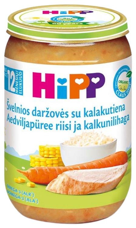 Hipp juurvilja-kalkunilihapüree 220 g, alates 12-elukuust, gluteenivaba