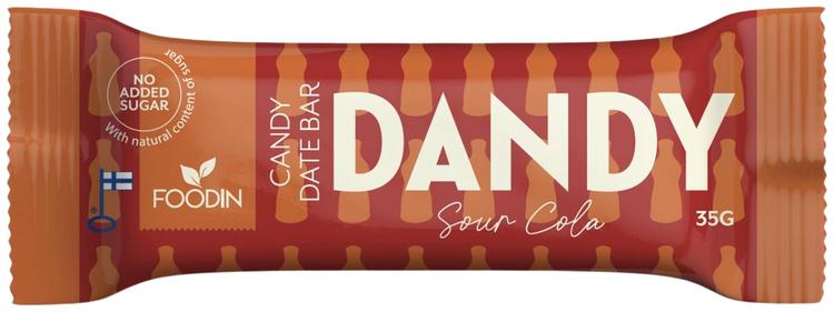 Foodin Dandy Candy Bar, Sour Cola, 35 g