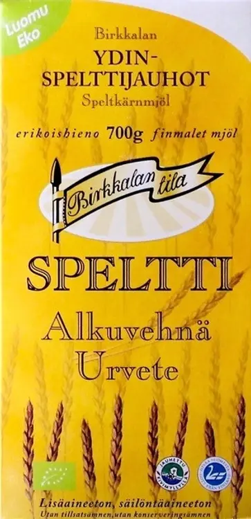 Birkkalan Tila Luomu Ydin spelttijauhot 700g