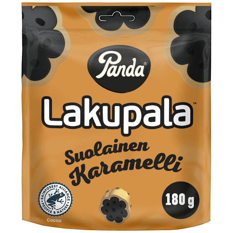 Panda Lakupala suolainen karamelli lakritsi 180g