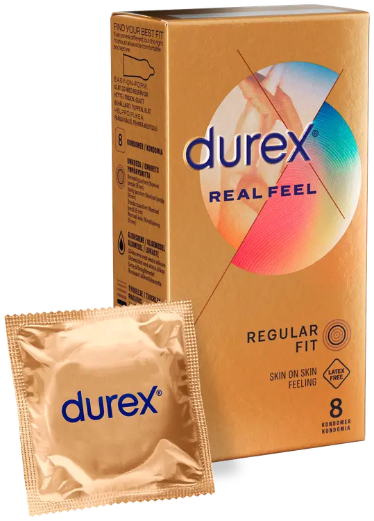 Durex Real Feel Lateksiton kondomi 8kpl