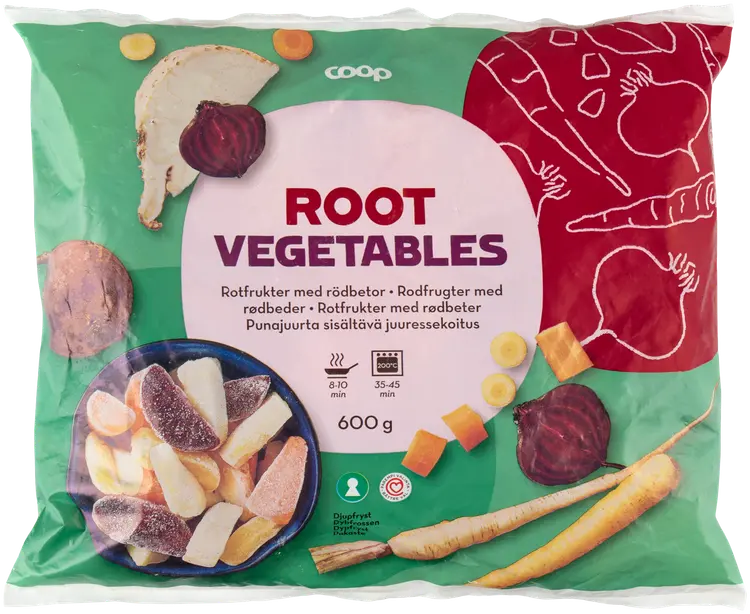 Coop juuressekoitus punajuurella 600 g pakaste
