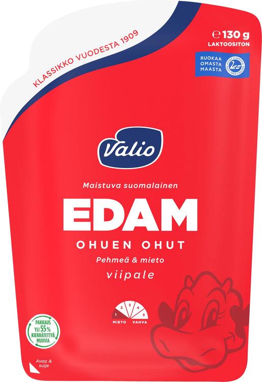 Valio Edam ohuen ohut e130 g viipale