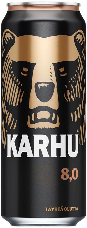 Karhu Lager olut 8,0% tölkki 0,5 L