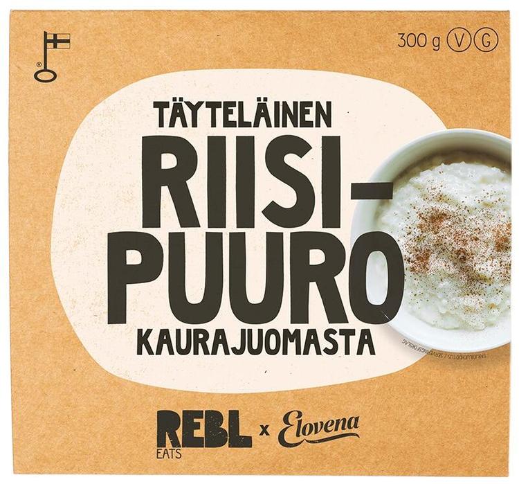 Rebl Eats Täyteläinen Riisipuuro Kaurajuomasta 300g