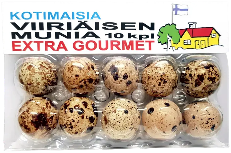 Kotimaisia viiriäisen munia 10kpl 120g