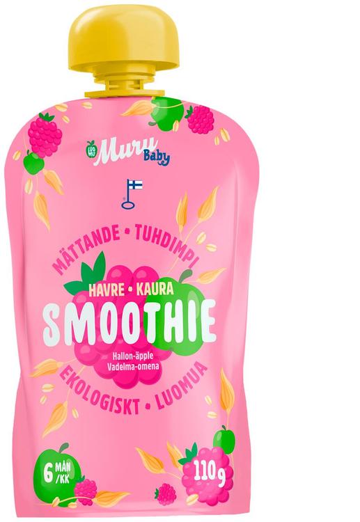 Muru Baby vaarika-õuna-kaerahelbe 6 kuud 110g