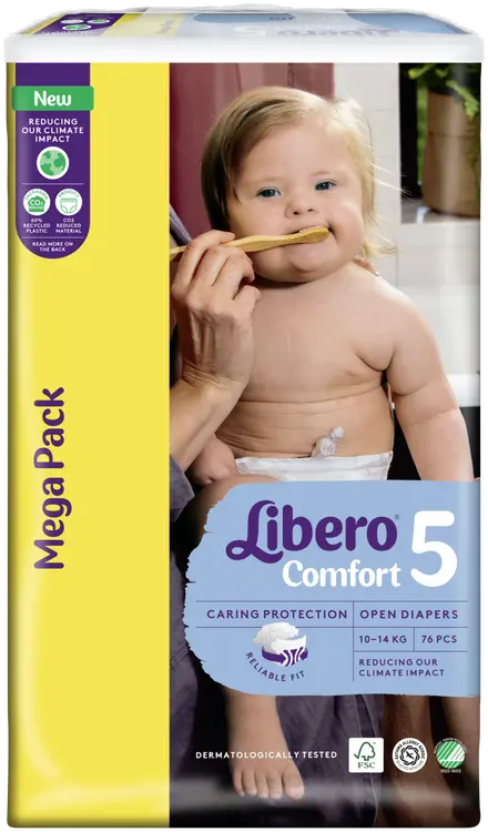LIBERO Comfort teippivaippa koko 5, 76 kpl, 10-14 kg