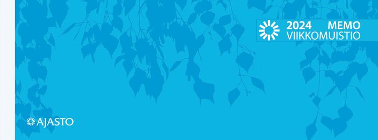 Pöytäkalenteri Memo-viikkomuistio, sininen