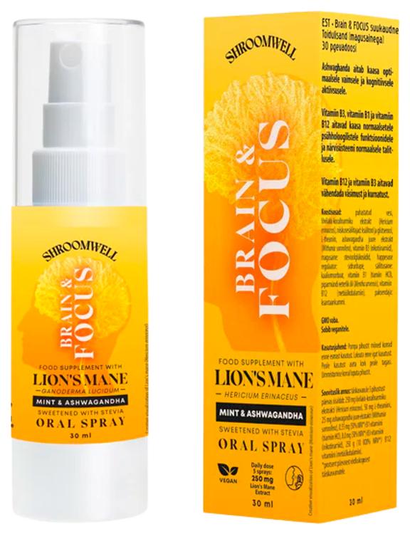 Shroomwell Bra&cus Sprei ajule 30ml