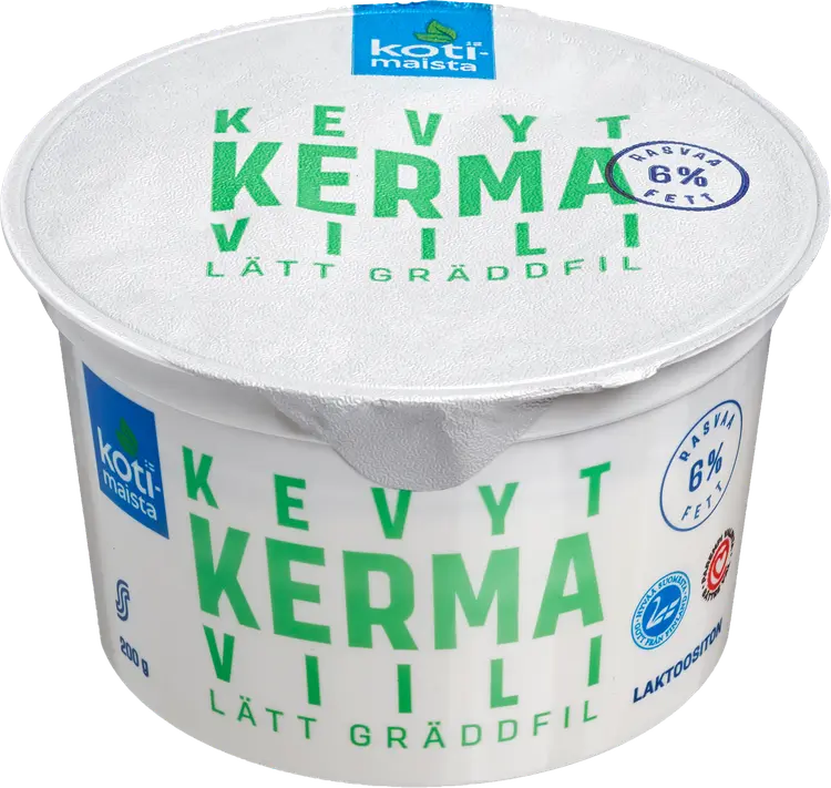 Kotimaista kermaviili 6 % laktoositon 200 g