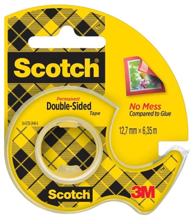 Scotch® kaksipuolinen teippi 136D UK-NOEU, 12,7 mm x 6,3 m