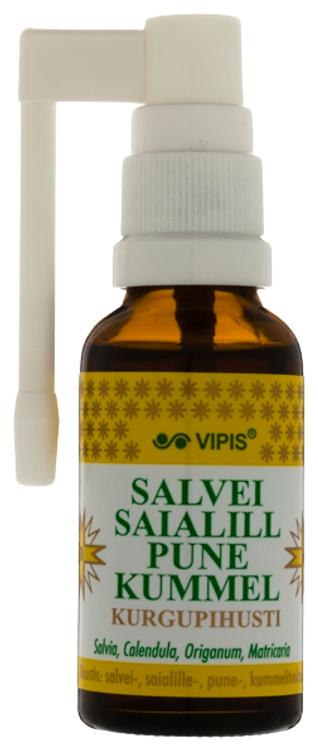 Kurgupihusti salvei, saialill, pune, kummel 30 ml