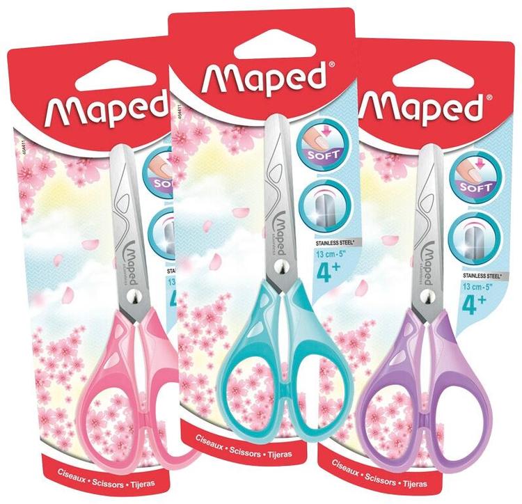 Käärid maped pulse soft pastel 13cm blis