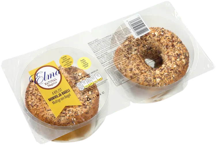 Elma natural bagels monivilja