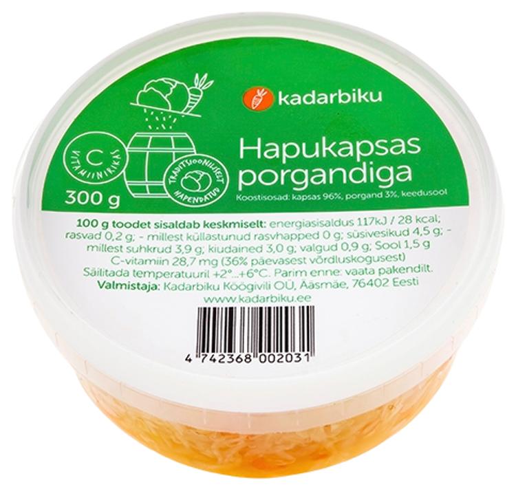 Hapukapsas porgandiga topsis 300g