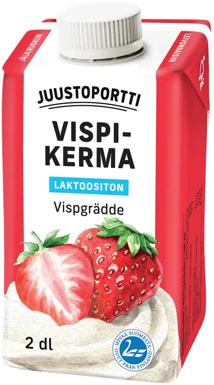 Juustoportti laktoositon vispikerma 2 dl laktoositon UHT