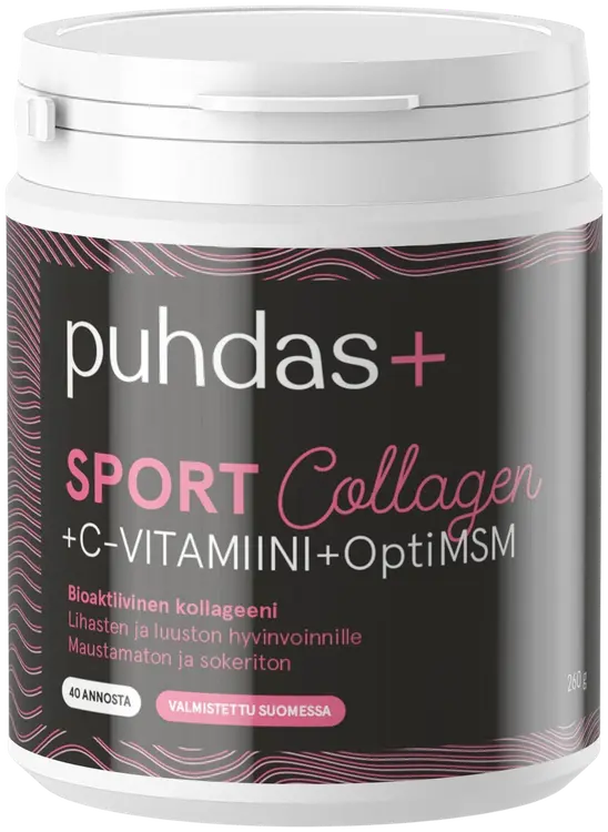 Puhdas+ Sport Collagen & C-vitamiini & OptiMSM 260g