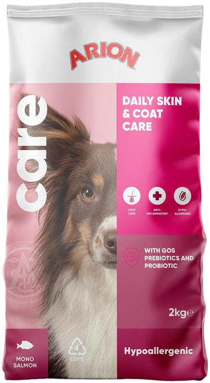 Arion care hypoallergenic koiran täysravinto monoproteiini lohi 2kg