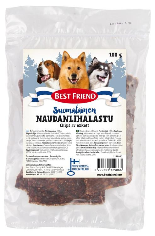 Best Friend Suomalainen Naudanlihalastu 100g