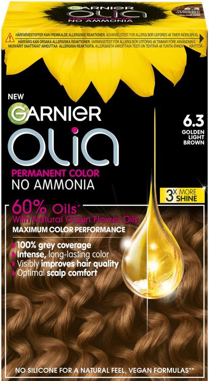 Garnier Olia 6.3 Golden Light Brown kestoväri 174ml