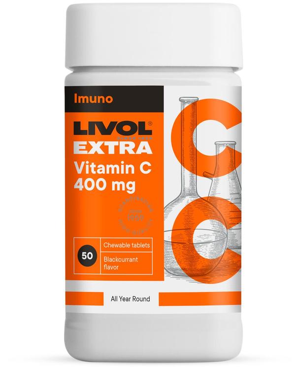 LIVOL EXTRA Vitamiin C 400mg N50