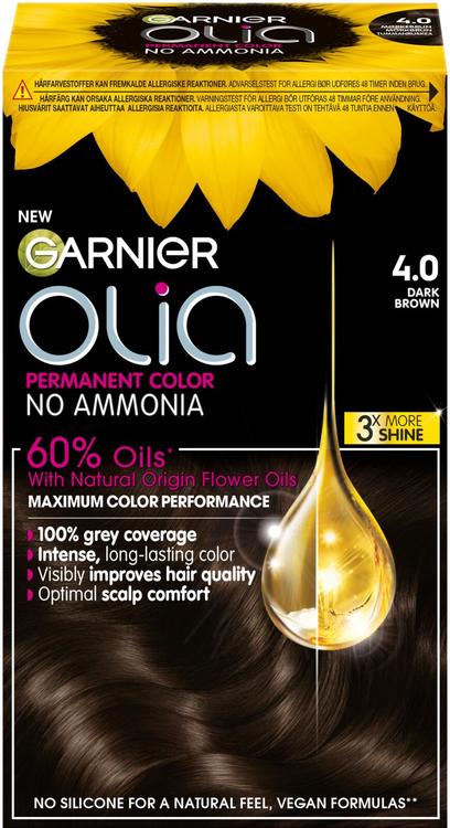 Garnier Olia 4.0 Dark Brown kestoväri 174ml