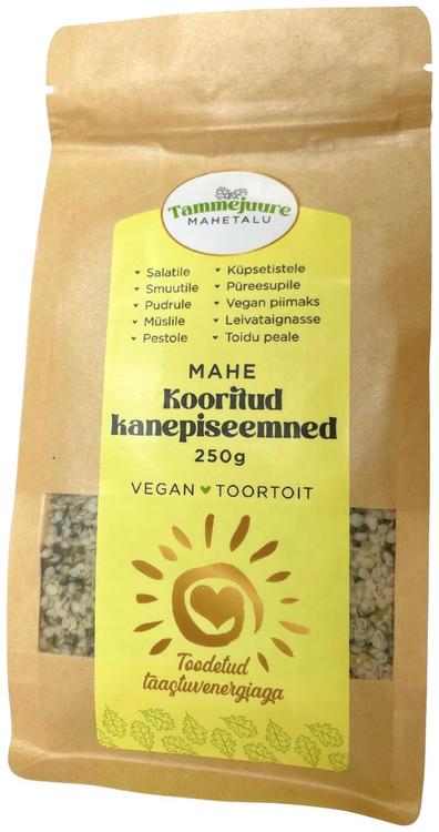 Kooritud kanepiseemned 250 g, mahe