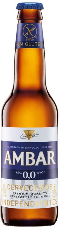 La Zaragozana Ambar 0,0 Gluten Free Lager 33 cl