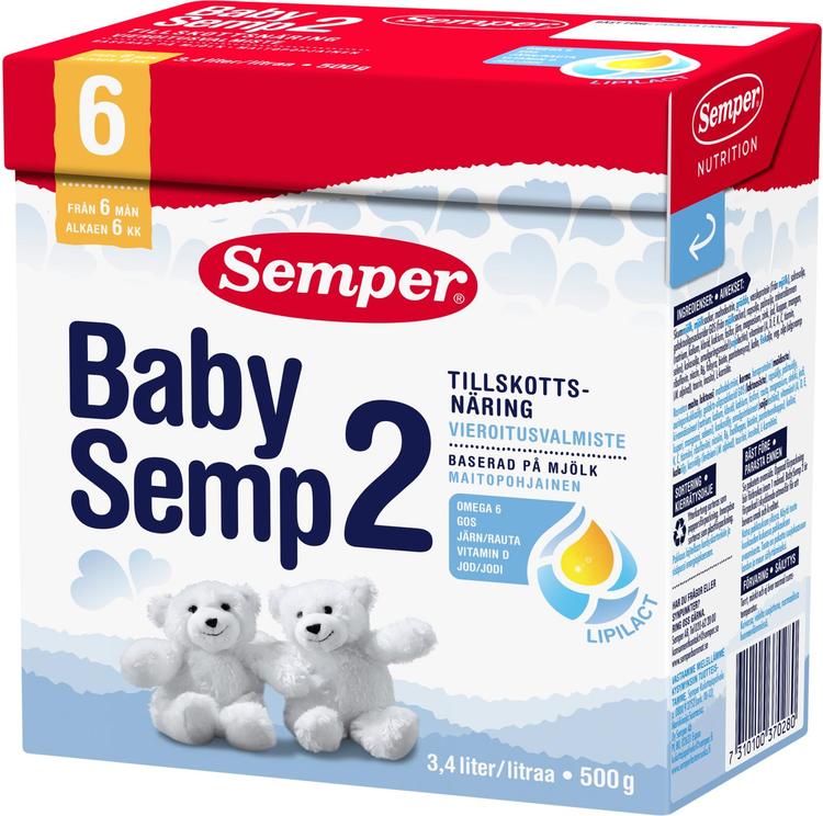 Semper BabySemp2 500g Maitopohjainen vieroitusvalmiste alkaen 6 kk, jauhe