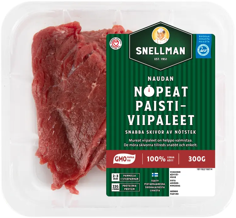 Snellman Naudan nopeat paistiviipaleet 300 g