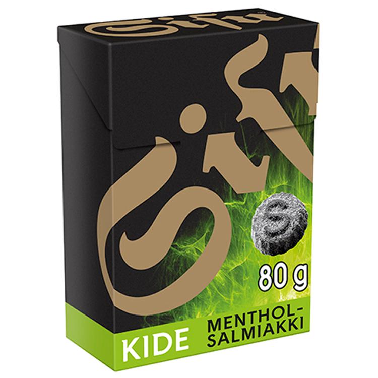 Sisu Kide menthol-salmiakki pastilli 80g