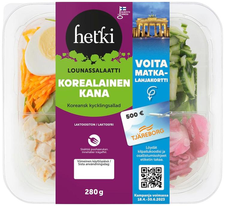 Fresh Hetki Lounassalaatti Korealainen kana 280g