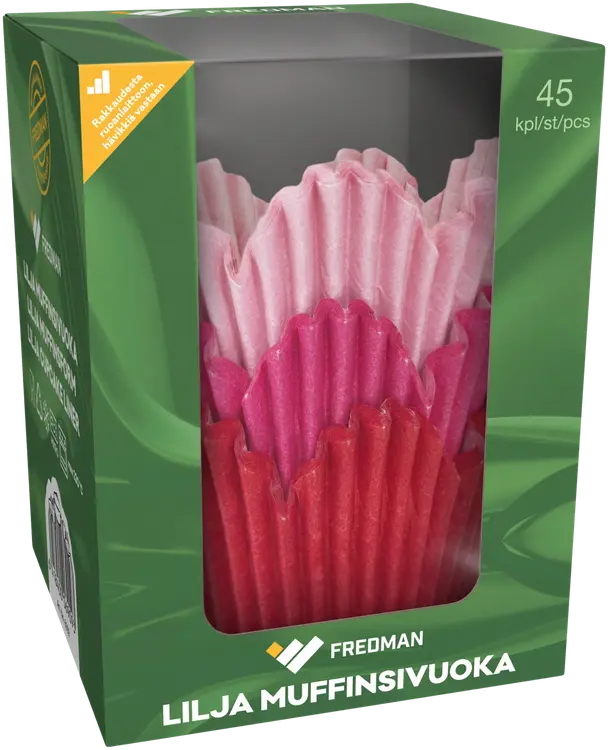 Fredman Lilja muffinsivuoka 45kpl