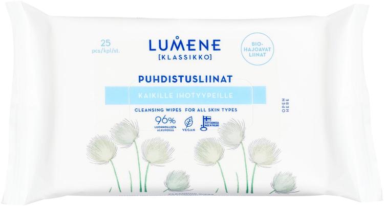 Lumene KLASSIKKO Puhdistusliinat kaikille ihotyypeille 25kpl