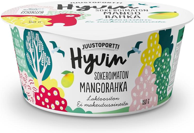Juustoportti Hyvin sokeroimaton rahka 150 g mango laktoositon